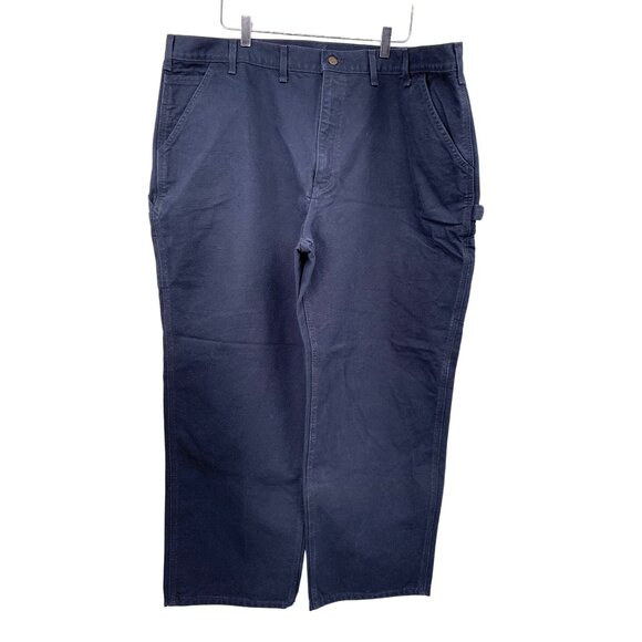 Carhartt Mens Loose Fit Originals B11-MDT 46x30 Midnight Blue Carpenter Jeans Wo - Picture 1 of 5